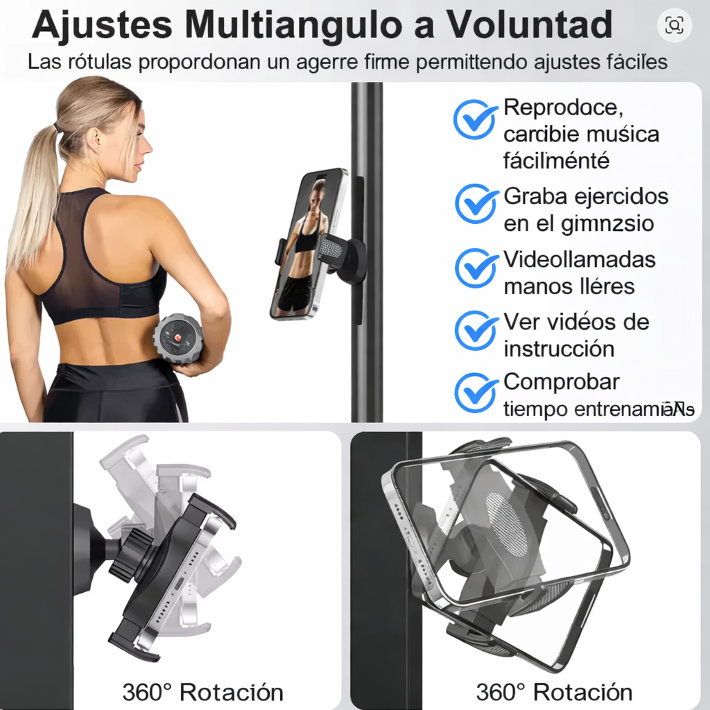 Soporte Magnético para Gimnasio